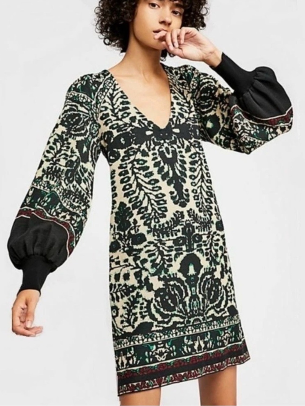 FREE PEOPLE Music and Lyrics Sweater Knit Dress, size Medium